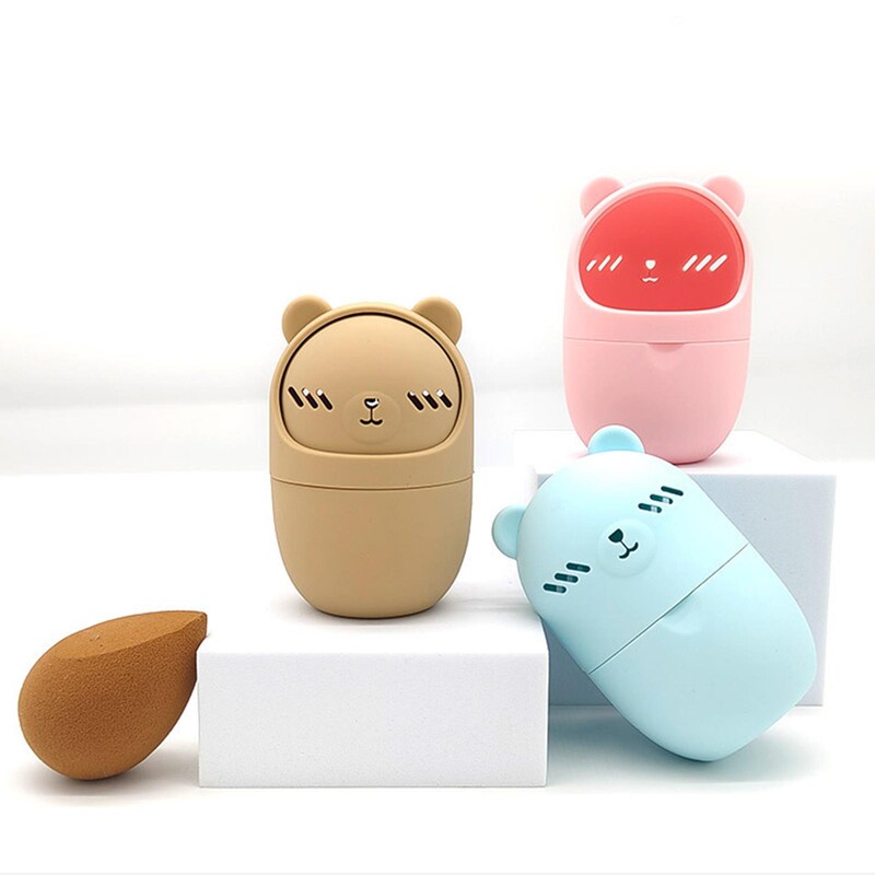 Držač spužvice za šminku Držač za puf za šminku Kutija za pohranu jaja za šminku