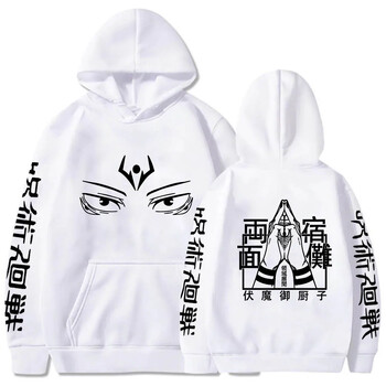 Hot Anime Jujutsu Kaisen Ryomen Sukuna Printed Hooded Men Women Prevalent Hoodies High Quality Sweatshirt Harajuku Streetwear