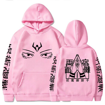 Hot Anime Jujutsu Kaisen Ryomen Sukuna Printed Hooded Men Women Prevalent Hoodies High Quality Sweatshirt Harajuku Streetwear