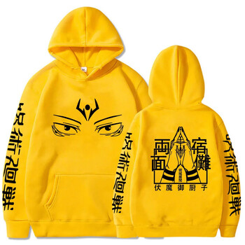 Hot Anime Jujutsu Kaisen Ryomen Sukuna Printed Hooded Men Women Prevalent Hoodies High Quality Sweatshirt Harajuku Streetwear