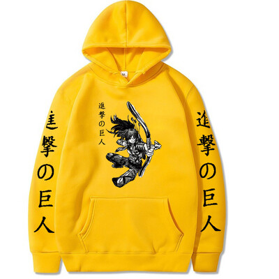 Harajuku Anime Attack On Titan Sasha Braus Printed Hoodies Muškarci Žene Hot Manga Hoodies Udobna majica s kapuljačom Unisex Streetwear