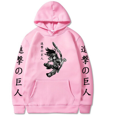 Harajuku Anime Attack On Titan Sasha Braus Printed Hoodies Muškarci Žene Hot Manga Hoodies Udobna majica s kapuljačom Unisex Streetwear