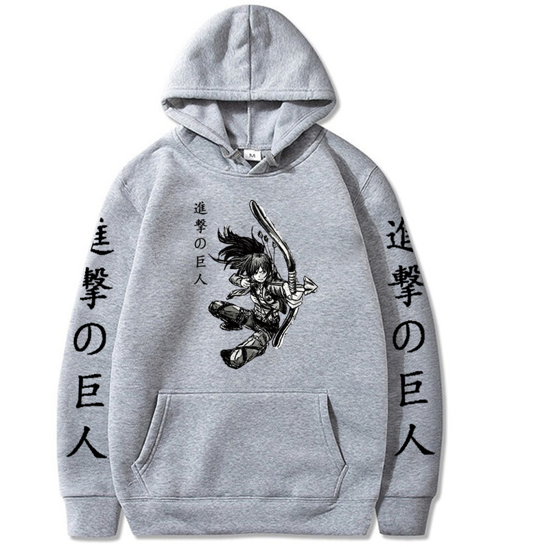 Harajuku Anime Attack On Titan Sasha Braus Printed Hoodies Muškarci Žene Hot Manga Hoodies Udobna majica s kapuljačom Unisex Streetwear