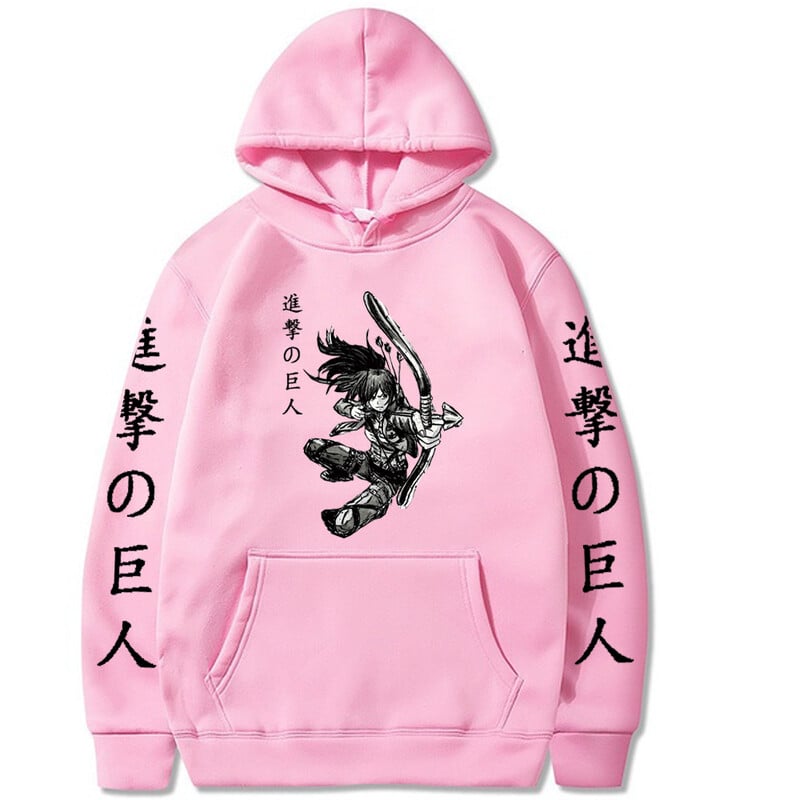 Harajuku Anime Attack On Titan Sasha Braus Printed Hoodies Muškarci Žene Hot Manga Hoodies Udobna majica s kapuljačom Unisex Streetwear