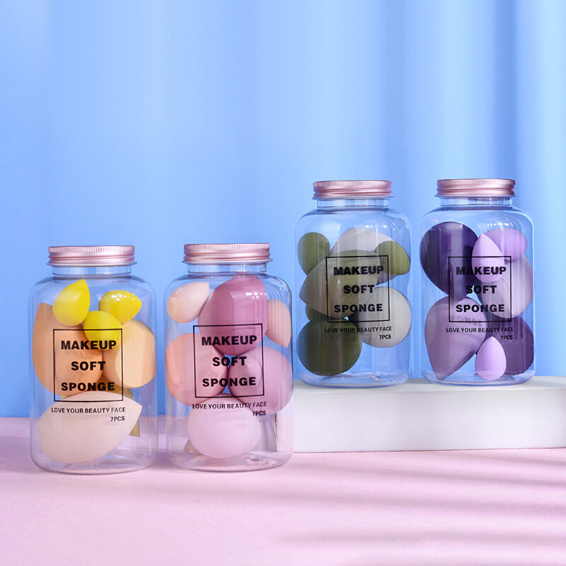 7 tk/komplekt Meigisvammi komplekt Face Beauty Kosmeetiline puudripuhv jumestuskreem peitepulk jumestustööriistad