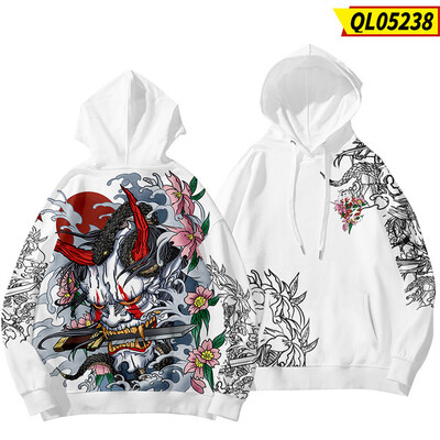 Stil chinezesc Dragon Lion Dance Hanorac Hanorac cu mânecă lungă Pulovere cool Jachetă casual Streetwear 2024 Noi haine pentru bărbați