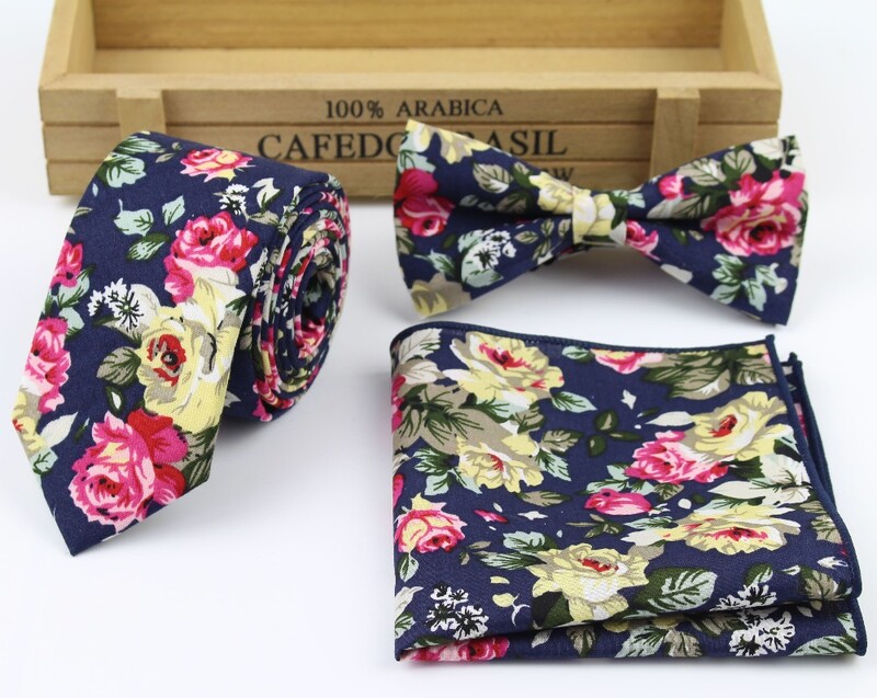 Férfi divat Virágos nyakkendő Alkalmi gyémánt mesterséges pamut virágos ikra csokornyakkendő Paisley vékony nyakkendők férfi kis tervező nyakkendő