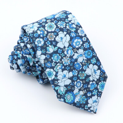 Potpuno nova pamučna cvjetna kravata za muškarce Žene Skinny print kravata za vjenčanje Ležerne muške kravate Klasična odijela Kravata s cvijetom