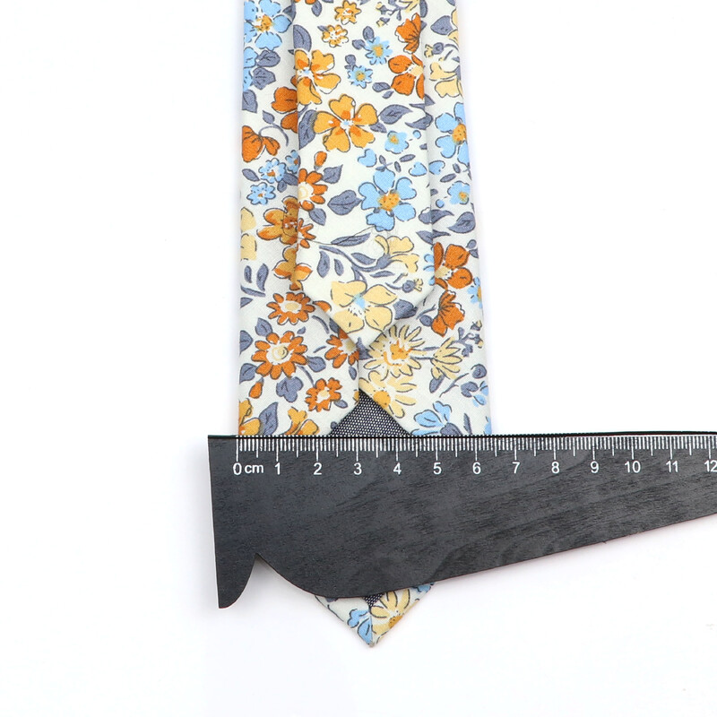 Potpuno nova pamučna cvjetna kravata za muškarce Žene Skinny print kravata za vjenčanje Ležerne muške kravate Klasična odijela Kravata s cvijetom