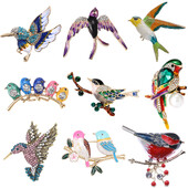 Beaut&Berry luxus és csúcskategóriás madaras bross nőknek Antik állattűs irodai party alkalmi kiegészítő ajándék