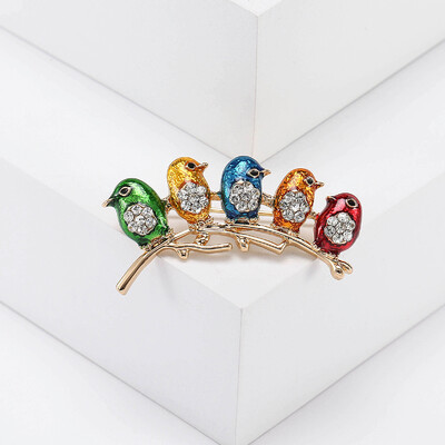 Beaut&Berry luxus és csúcskategóriás madaras bross nőknek Antik állattűs irodai party alkalmi kiegészítő ajándék