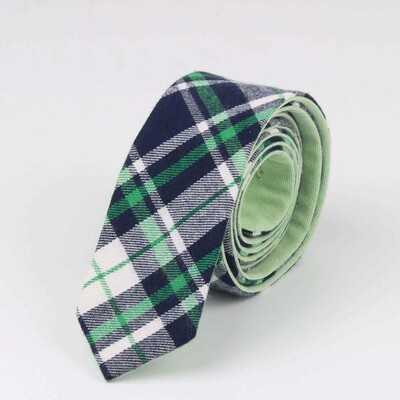 Ανδρική μόδα δύο επιπέδων με διαμάντι επιταγή τεχνητό μαλλί, βαμβακερές ριγέ, στενές γραβάτες ανδρικές επιχειρήσεις Μικρές γραβάτες Designer Cravat