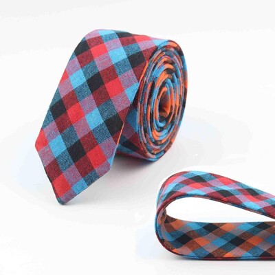 Ανδρική μόδα δύο επιπέδων με διαμάντι επιταγή τεχνητό μαλλί, βαμβακερές ριγέ, στενές γραβάτες ανδρικές επιχειρήσεις Μικρές γραβάτες Designer Cravat