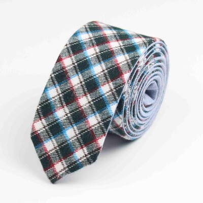 Ανδρική μόδα δύο επιπέδων με διαμάντι επιταγή τεχνητό μαλλί, βαμβακερές ριγέ, στενές γραβάτες ανδρικές επιχειρήσεις Μικρές γραβάτες Designer Cravat