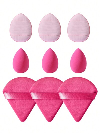 9 tk puudripuhv meigisvamm kuiv ja märg jumestuskreem Puuderkäsn ilutööriist naiste meigitarvikud