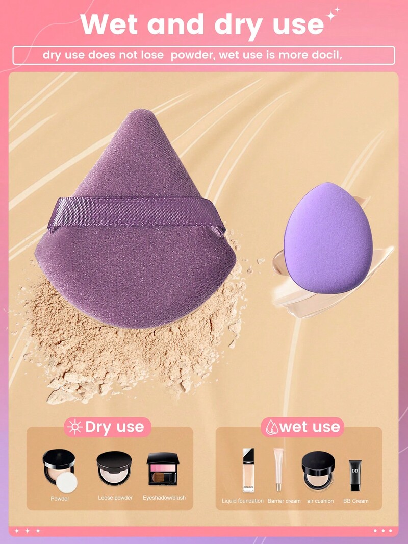 9 tk puudripuhv meigisvamm kuiv ja märg jumestuskreem Puuderkäsn ilutööriist naiste meigitarvikud