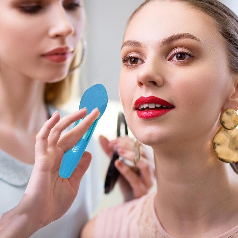 3vnt/komplektas Makeup Sponge Blender Beauty Egg Cosmetic Puff Foundation Kempinėlės Pudros pudra su rankenėlėmis Moteriški makiažo priedai