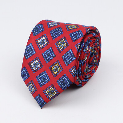 Modes klasiskās vīriešu kaklasaites apdrukas dizains foršas kaklasaites 7 cm biznesa kāzu ballīšu apģērbs, mīksta poliestera kaklasaite dāvana vīriešiem