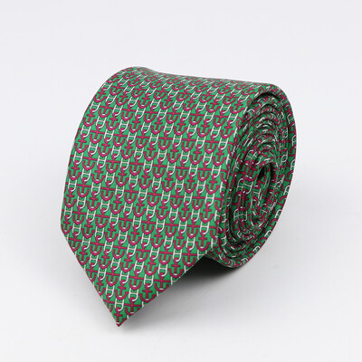 Modes klasiskās vīriešu kaklasaites apdrukas dizains foršas kaklasaites 7 cm biznesa kāzu ballīšu apģērbs, mīksta poliestera kaklasaite dāvana vīriešiem