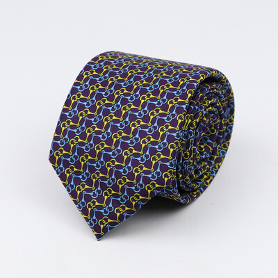 Modes klasiskās vīriešu kaklasaites apdrukas dizains foršas kaklasaites 7 cm biznesa kāzu ballīšu apģērbs, mīksta poliestera kaklasaite dāvana vīriešiem