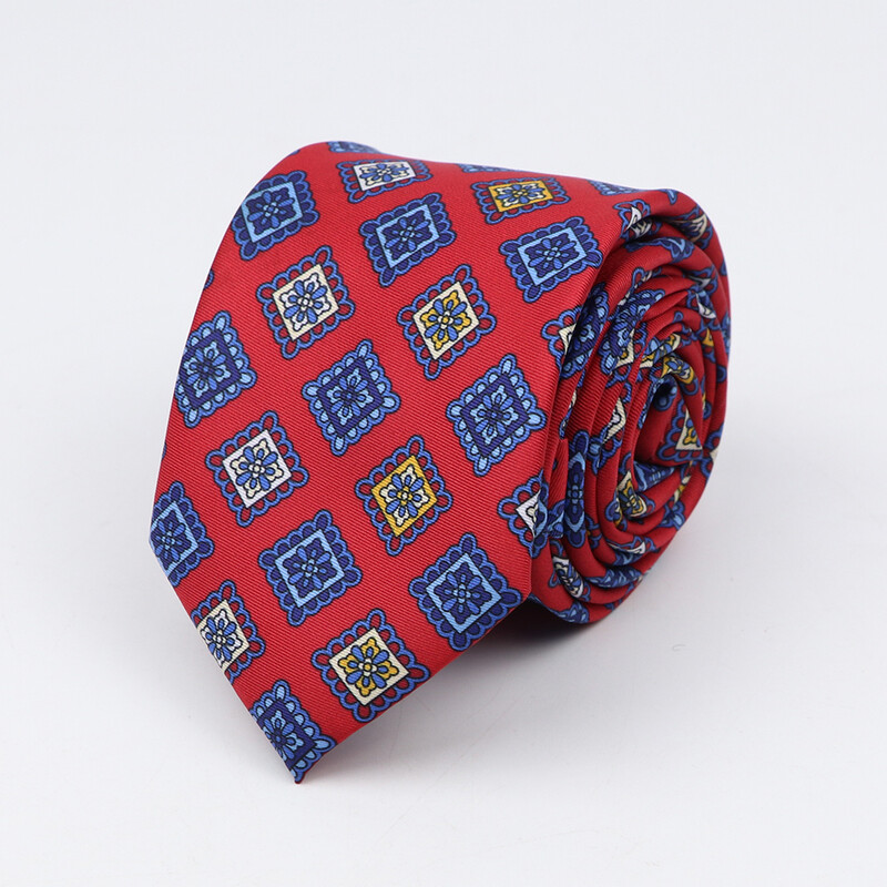 Modes klasiskās vīriešu kaklasaites apdrukas dizains foršas kaklasaites 7 cm biznesa kāzu ballīšu apģērbs, mīksta poliestera kaklasaite dāvana vīriešiem