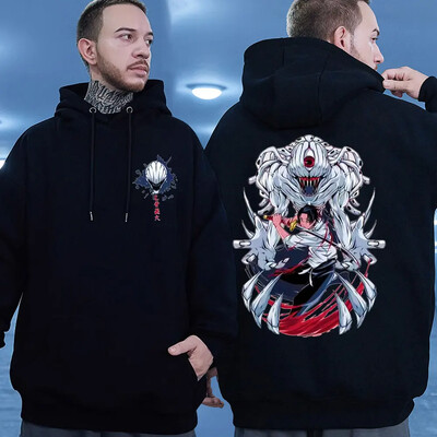 Okkotsu Yuta Jujutsu Kaisen Hoodie Harajuku Aesthetics Vīriešu sporta krekli ar garām piedurknēm Liela izmēra Hip Hop Street Hoody