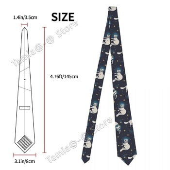 Γραβάτα γάτα Γραβάτα για Unisex Polyester Silk 8cm Printed Festival Party Επίσημα δώρα Tie Party Γραβάτα Επαγγελματικά αξεσουάρ γάμου