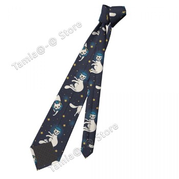 Γραβάτα γάτα Γραβάτα για Unisex Polyester Silk 8cm Printed Festival Party Επίσημα δώρα Tie Party Γραβάτα Επαγγελματικά αξεσουάρ γάμου