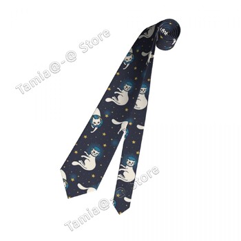 Γραβάτα γάτα Γραβάτα για Unisex Polyester Silk 8cm Printed Festival Party Επίσημα δώρα Tie Party Γραβάτα Επαγγελματικά αξεσουάρ γάμου