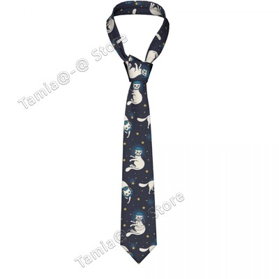 Mačka Kravata Kravata za uniseks poliestersku svilu 8 cm s otiskom za festivalsku zabavu Svečani darovi Kravata za zabavu Poslovni dodaci za vjenčanje