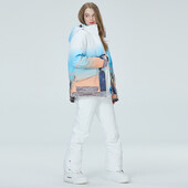 Sieviešu sniega kostīms ūdensizturīgs vēja necaurlaidīgs ziemas kostīms snovbordam Apģērbs slēpju komplekti jakas Bikses Unisex Sk048