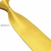 HOOYI Solid vīriešu kaklasaites biznesa kaklasaite Mariage plata kaklasaite, poliestera dāvana kāzu gravata 10 cm platums