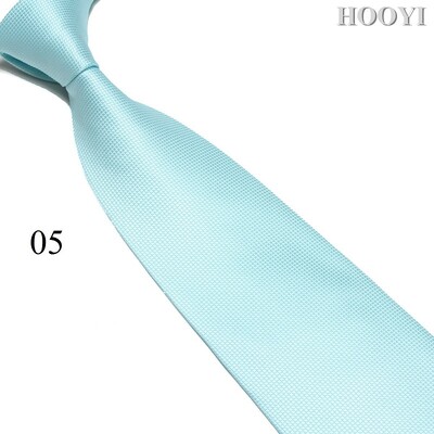 HOOYI Solid vīriešu kaklasaites biznesa kaklasaite Mariage plata kaklasaite, poliestera dāvana kāzu gravata 10 cm platums