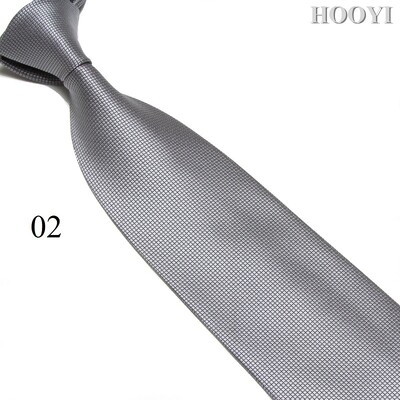 HOOYI Solid vīriešu kaklasaites biznesa kaklasaite Mariage plata kaklasaite, poliestera dāvana kāzu gravata 10 cm platums