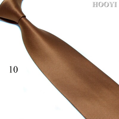 HOOYI Solid vīriešu kaklasaites biznesa kaklasaite Mariage plata kaklasaite, poliestera dāvana kāzu gravata 10 cm platums