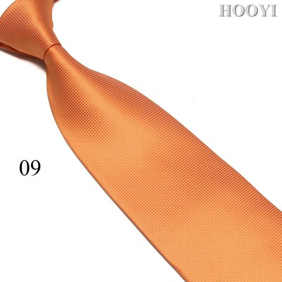 HOOYI Solid vīriešu kaklasaites biznesa kaklasaite Mariage plata kaklasaite, poliestera dāvana kāzu gravata 10 cm platums