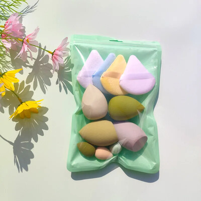 7/12 tk Kosmeetiline Pahv Meik Svamm Blender Beauty Egg Foundation Käsnad Puuder Pahv Naiste meigitarvikud Ilutööriistad