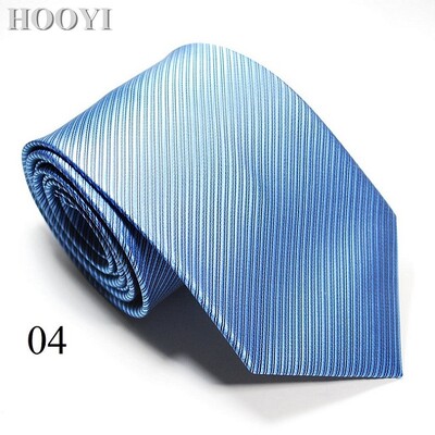 HOOYI Solid Tie Gravata Fashion Vīriešu kaklasaites vīriešiem Biznesa Gravatas Kāzu Corbata Kaklasaite Ziemassvētku dāvana