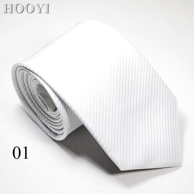 HOOYI Solid Tie Gravata Fashion Vīriešu kaklasaites vīriešiem Biznesa Gravatas Kāzu Corbata Kaklasaite Ziemassvētku dāvana