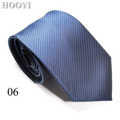 HOOYI Solid Tie Gravata Fashion Vīriešu kaklasaites vīriešiem Biznesa Gravatas Kāzu Corbata Kaklasaite Ziemassvētku dāvana