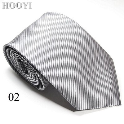 HOOYI Solid Tie Gravata Fashion Vīriešu kaklasaites vīriešiem Biznesa Gravatas Kāzu Corbata Kaklasaite Ziemassvētku dāvana