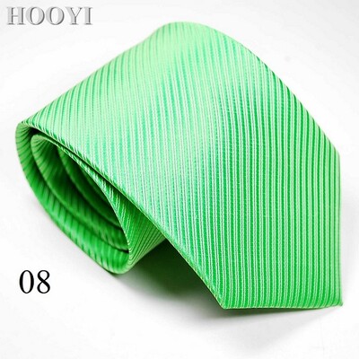 HOOYI Solid Tie Gravata Fashion Vīriešu kaklasaites vīriešiem Biznesa Gravatas Kāzu Corbata Kaklasaite Ziemassvētku dāvana