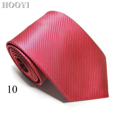 HOOYI Solid Tie Gravata Fashion Vīriešu kaklasaites vīriešiem Biznesa Gravatas Kāzu Corbata Kaklasaite Ziemassvētku dāvana