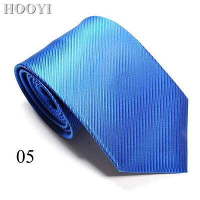 HOOYI Solid Tie Gravata Fashion Vīriešu kaklasaites vīriešiem Biznesa Gravatas Kāzu Corbata Kaklasaite Ziemassvētku dāvana