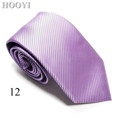 HOOYI Solid Tie Gravata Fashion Vīriešu kaklasaites vīriešiem Biznesa Gravatas Kāzu Corbata Kaklasaite Ziemassvētku dāvana