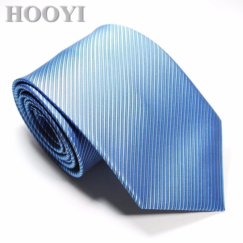 HOOYI Solid Tie Gravata Fashion Vīriešu kaklasaites vīriešiem Biznesa Gravatas Kāzu Corbata Kaklasaite Ziemassvētku dāvana