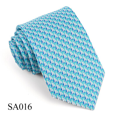 Tailor Smith 100% cravate de mătase pentru bărbați cravată de modă cu albină fluture barca cu pânze cravată cu model de animale, ziua tatălui, ziua de naștere, vacanță