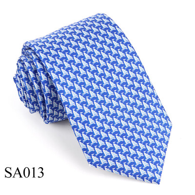 Tailor Smith 100% cravate de mătase pentru bărbați cravată de modă cu albină fluture barca cu pânze cravată cu model de animale, ziua tatălui, ziua de naștere, vacanță