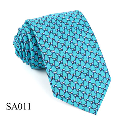 Tailor Smith 100% cravate de mătase pentru bărbați cravată de modă cu albină fluture barca cu pânze cravată cu model de animale, ziua tatălui, ziua de naștere, vacanță