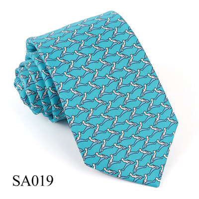 Tailor Smith 100% cravate de mătase pentru bărbați cravată de modă cu albină fluture barca cu pânze cravată cu model de animale, ziua tatălui, ziua de naștere, vacanță